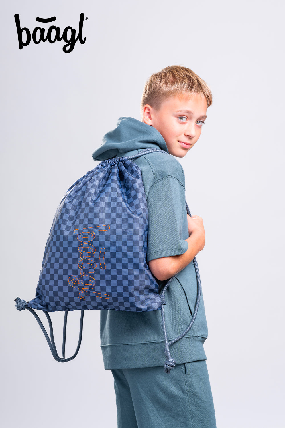 Core Ska Blau Schulrucksack-Set 5tlg.: Schulrucksack, Federmäppchen, Turnbeutel, Bauchtasche, Laptophülle