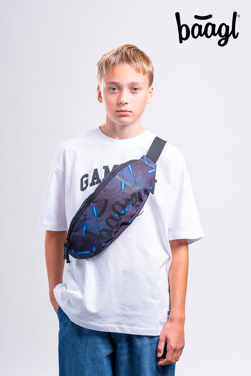 Cubic Flash Schulrucksack-Set 5tlg.: Schulrucksack, Federmäppchen, Turnbeutel, Bauchtasche, Laptophülle