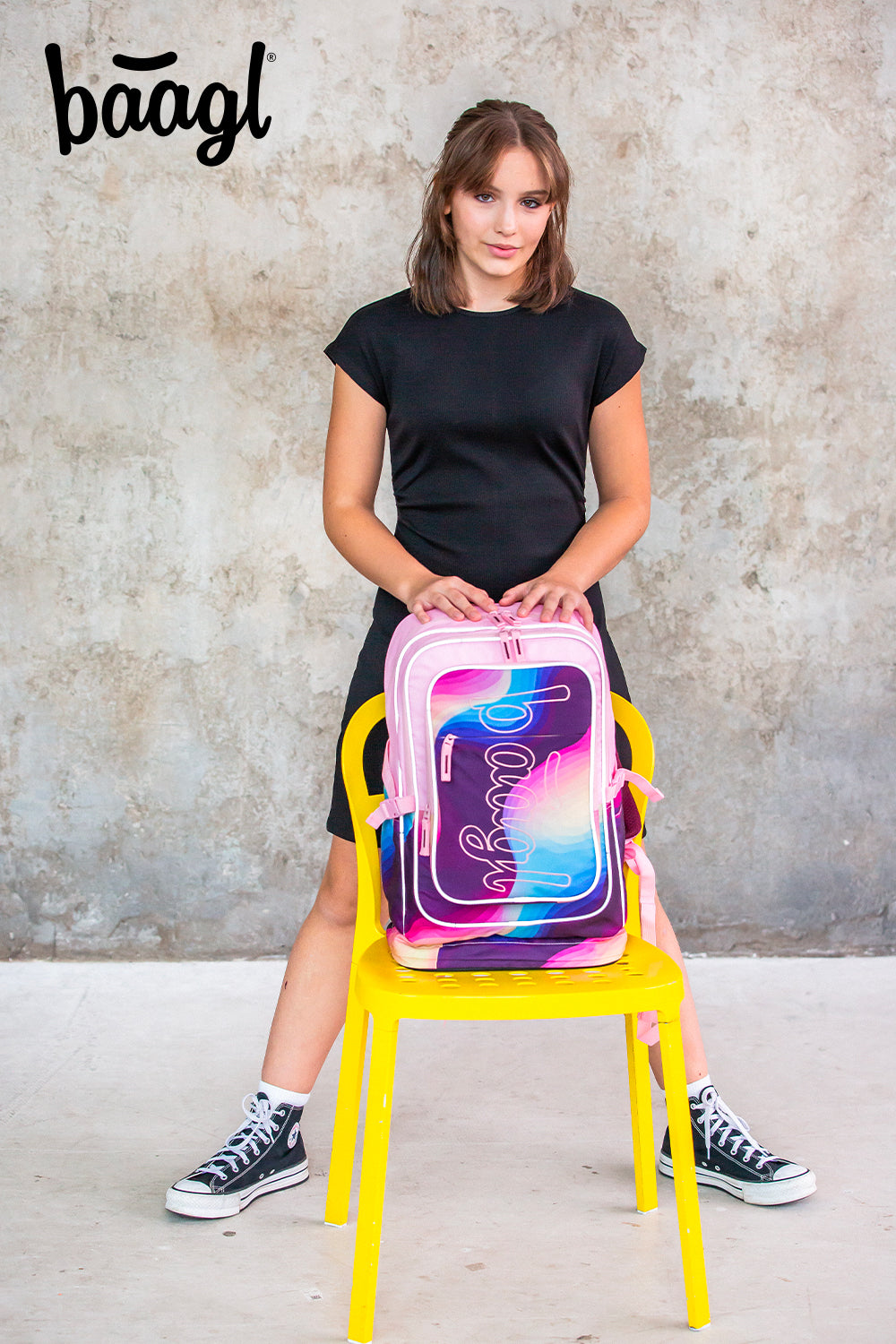 Cubic Lyra Schulrucksack-Set 5tlg.: Schulrucksack, Federmäppchen, Turnbeutel, Bauchtasche, Laptophülle