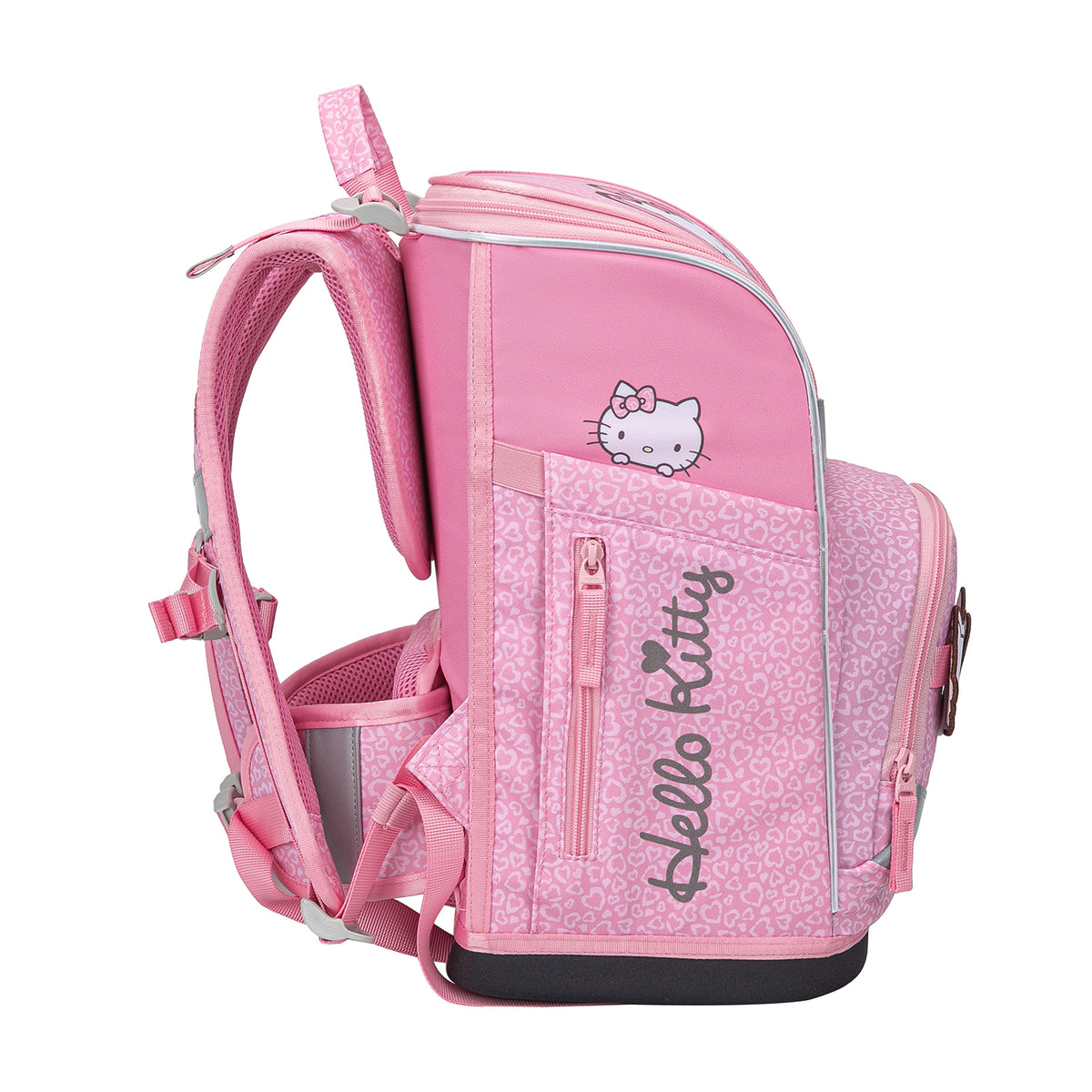Zippy Plus Hello Kitty Sweet Leopard Schulranzen-Set 5tlg.: Schulranzen, Federmäppchen, Turnbeutel, Schürze, Brustbeutel