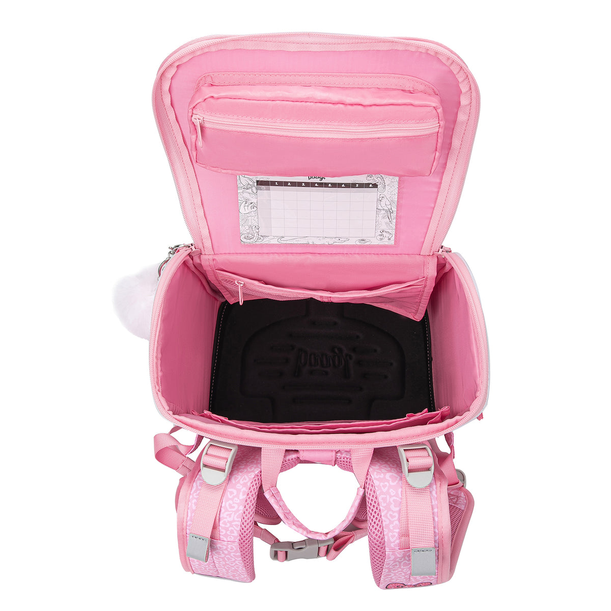 Zippy Plus Hello Kitty Sweet Leopard Schulranzen-Set 5tlg.: Schulranzen, Federmäppchen, Turnbeutel, Schürze, Brustbeutel