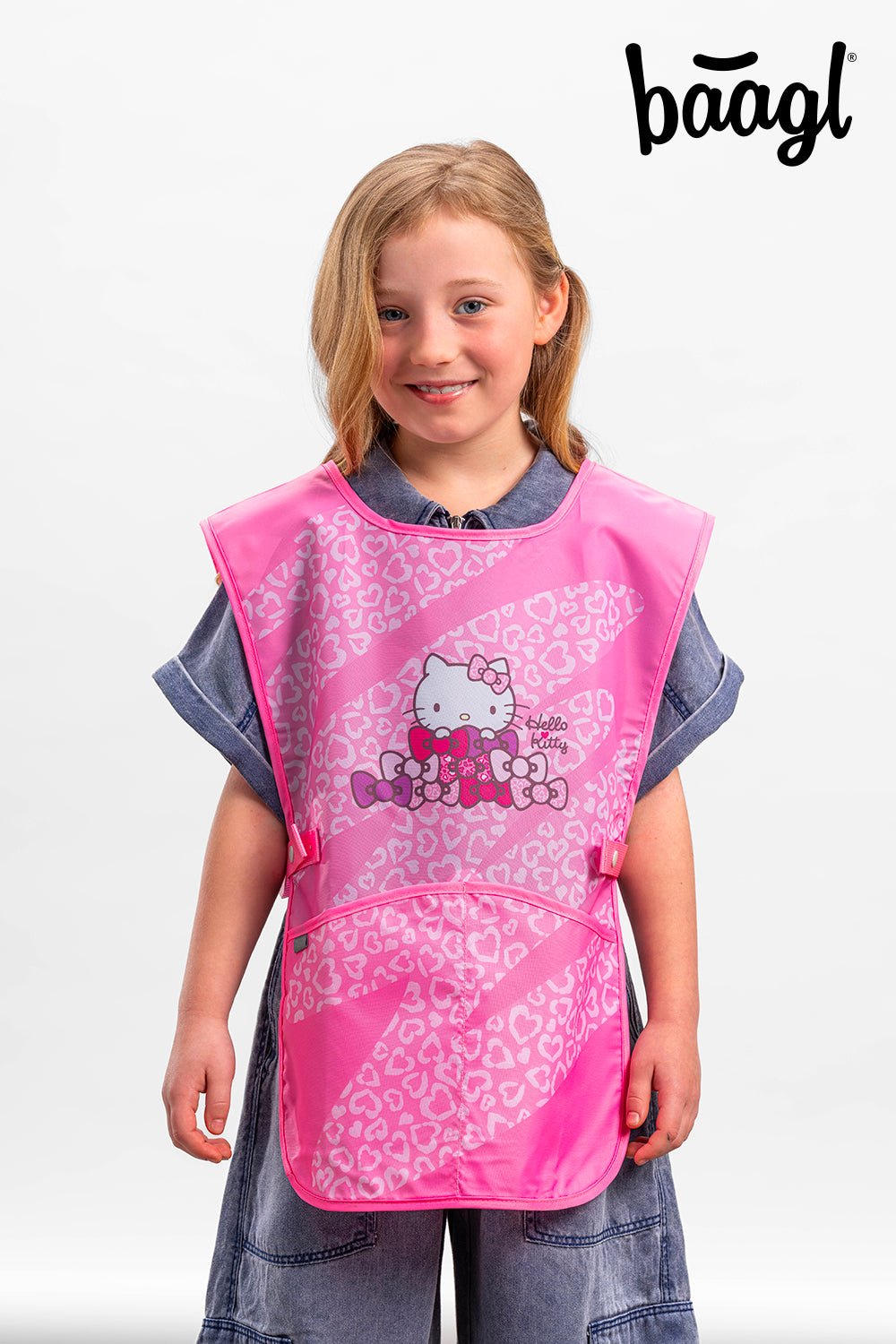 Zippy Plus Hello Kitty Sweet Leopard Schulranzen-Set 5tlg.: Schulranzen, Federmäppchen, Turnbeutel, Schürze, Brustbeutel