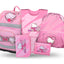 Zippy Plus Hello Kitty Sweet Leopard Schulranzen-Set 5tlg.: Schulranzen, Federmäppchen, Turnbeutel, Schürze, Brustbeutel