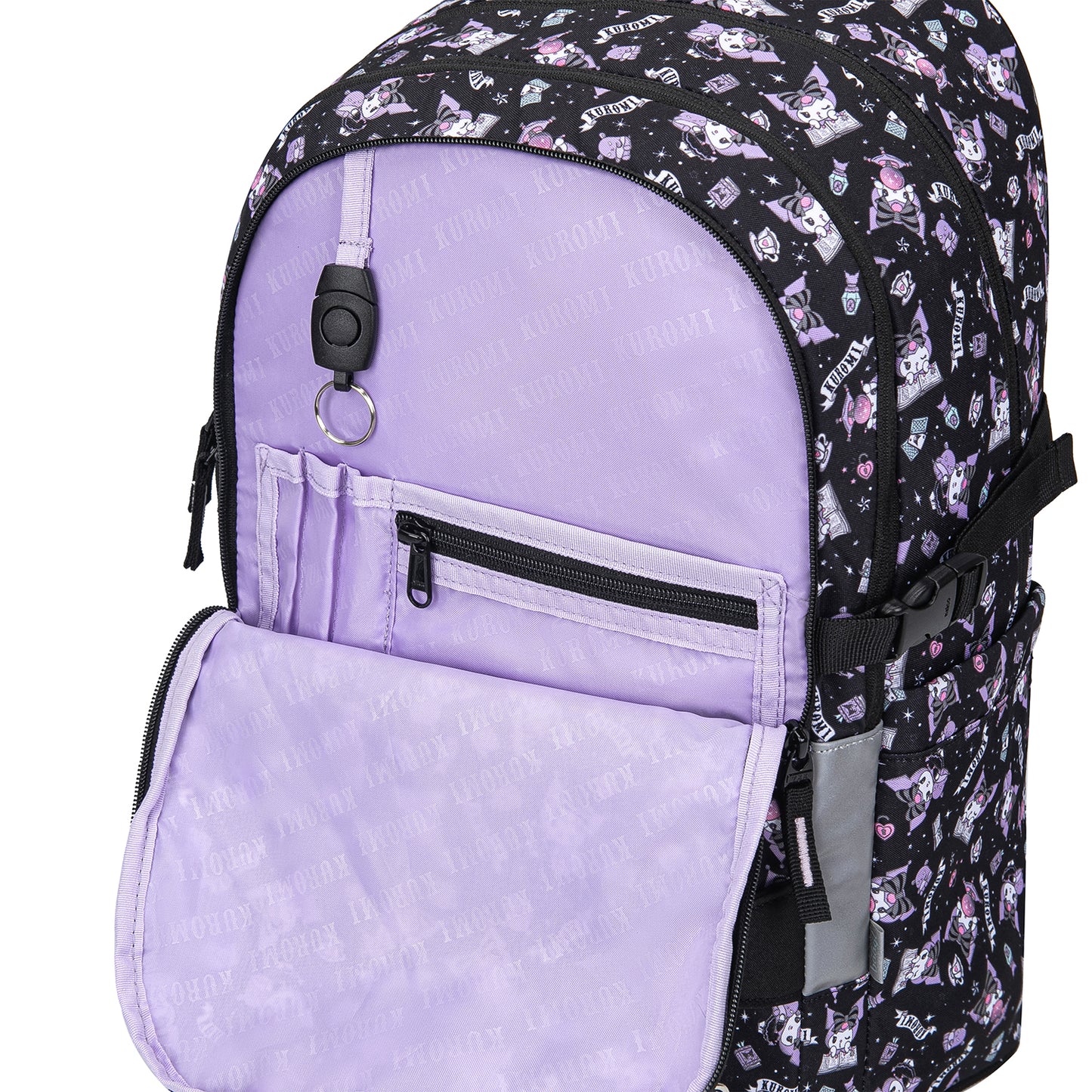 Skate Kuromi Black Schulrucksack-Set 3tlg: Schulrucksack, Federmäppchen, Turnbeutel