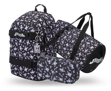 Skate Kuromi Black Schulrucksack-Set 3tlg: Schulrucksack, Federmäppchen, Turnbeutel
