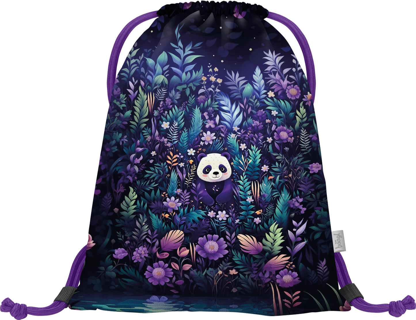 Ergo Jungle Panda Schulranzen-Set 5tlg.: Schulranzen, Federmäppchen, Turnbeutel, Schürze, Brustbeutel