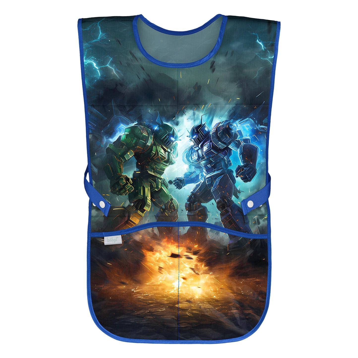 Ergo Roboter Schulranzen-Set 5tlg.: Schulranzen, Federmäppchen, Turnbeutel, Schürze, Brustbeutel