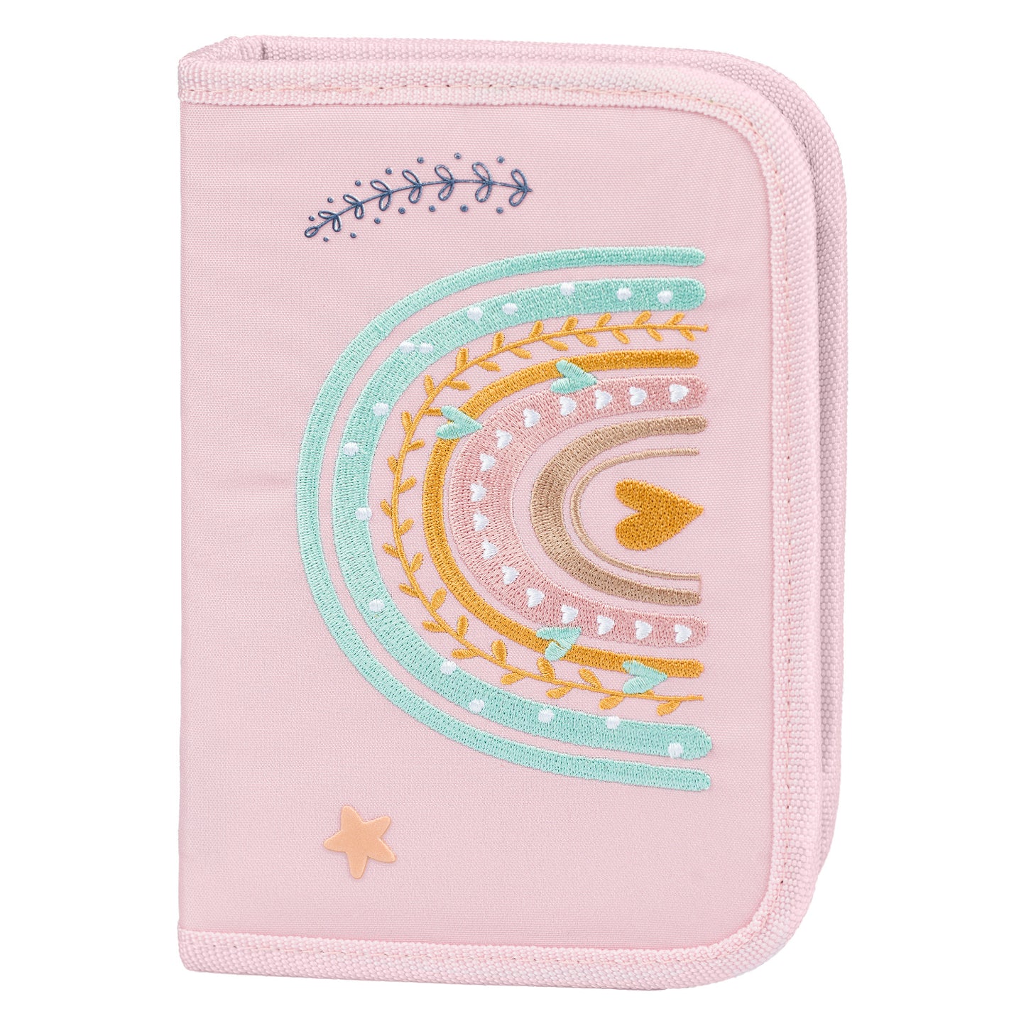 Zippy Regenbogen Pink Schulranzen-Set 5tlg.: Schulranzen, Federmäppchen, Turnbeutel, Schürze, Brustbeutel