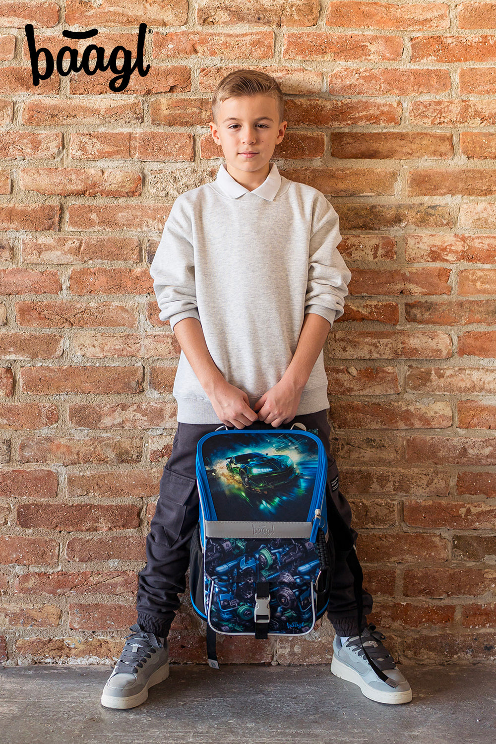 Zippy Rennwagen Schulranzen-Set 5tlg.: Schulranzen, Federmäppchen, Turnbeutel, Schürze, Brustbeutel