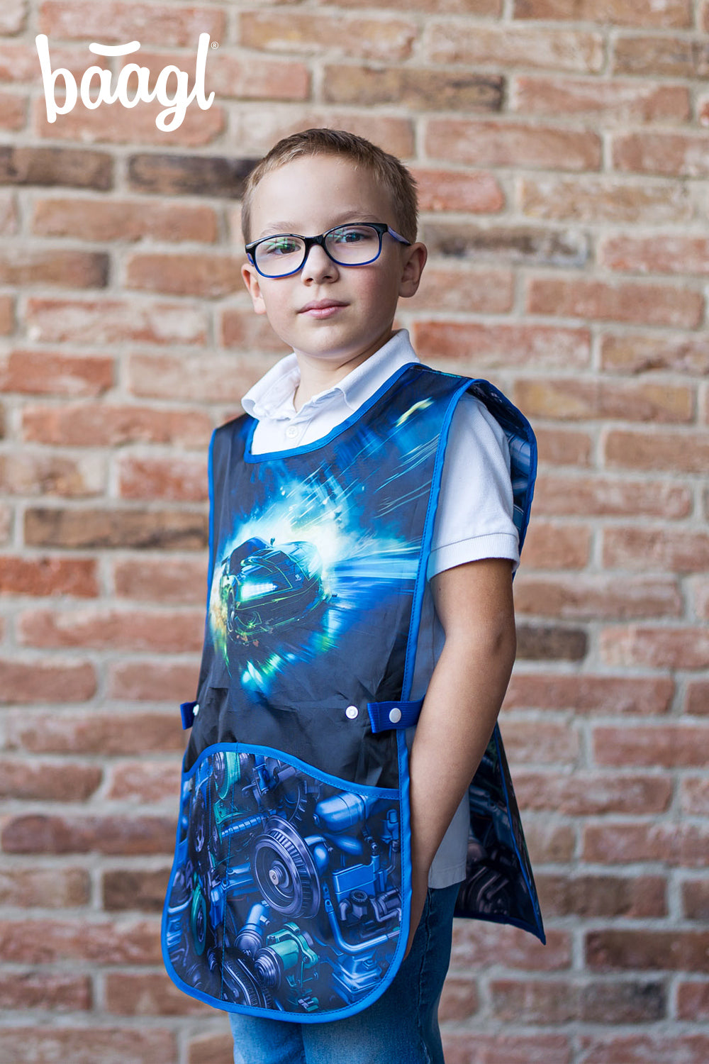 Zippy Rennwagen Schulranzen-Set 5tlg.: Schulranzen, Federmäppchen, Turnbeutel, Schürze, Brustbeutel