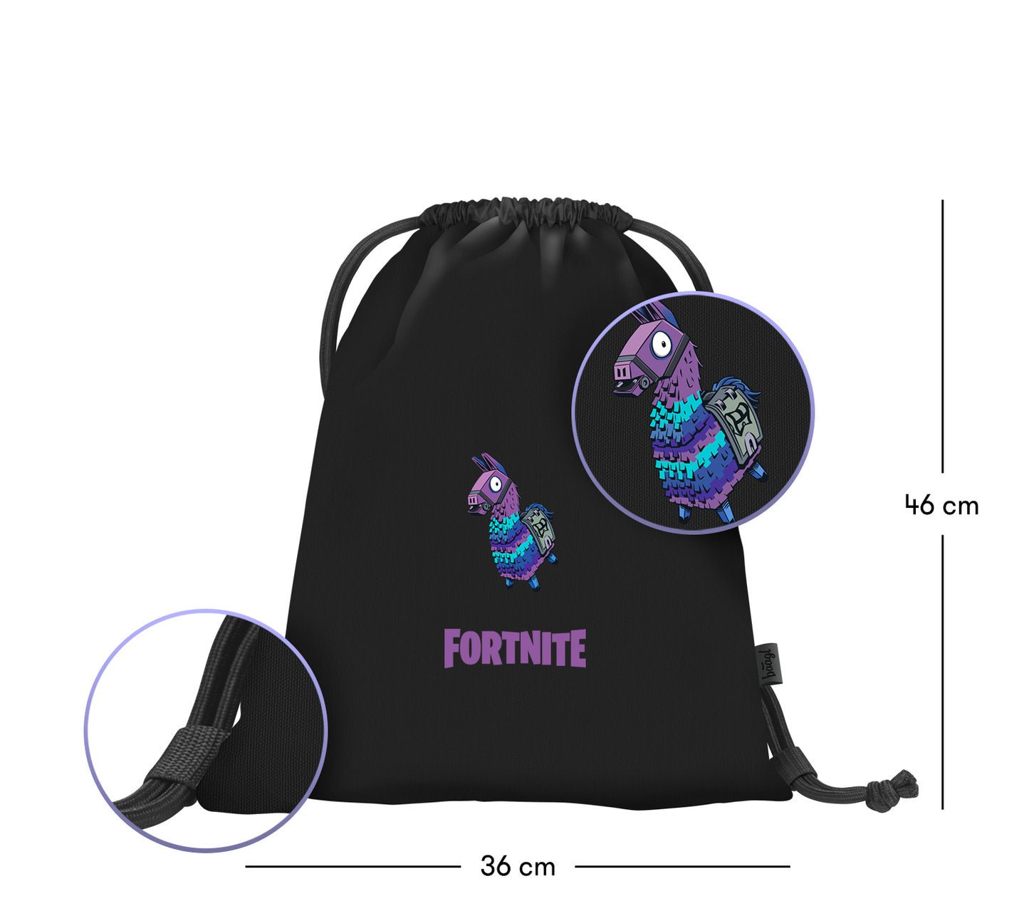 Turnbeutel mit Tasche Fortnite Llama