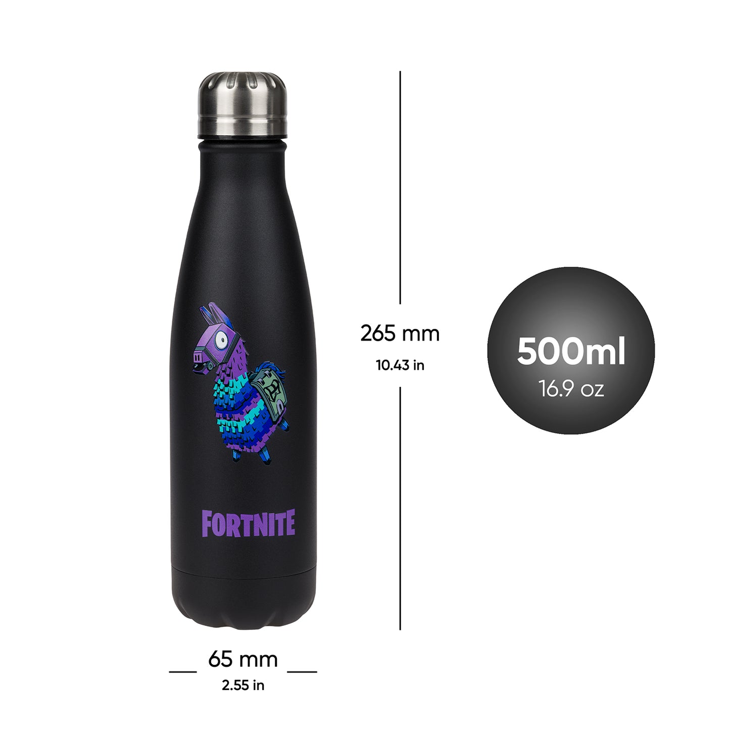Thermoflasche mit Metalldeckel 500 ml Fortnite Llama