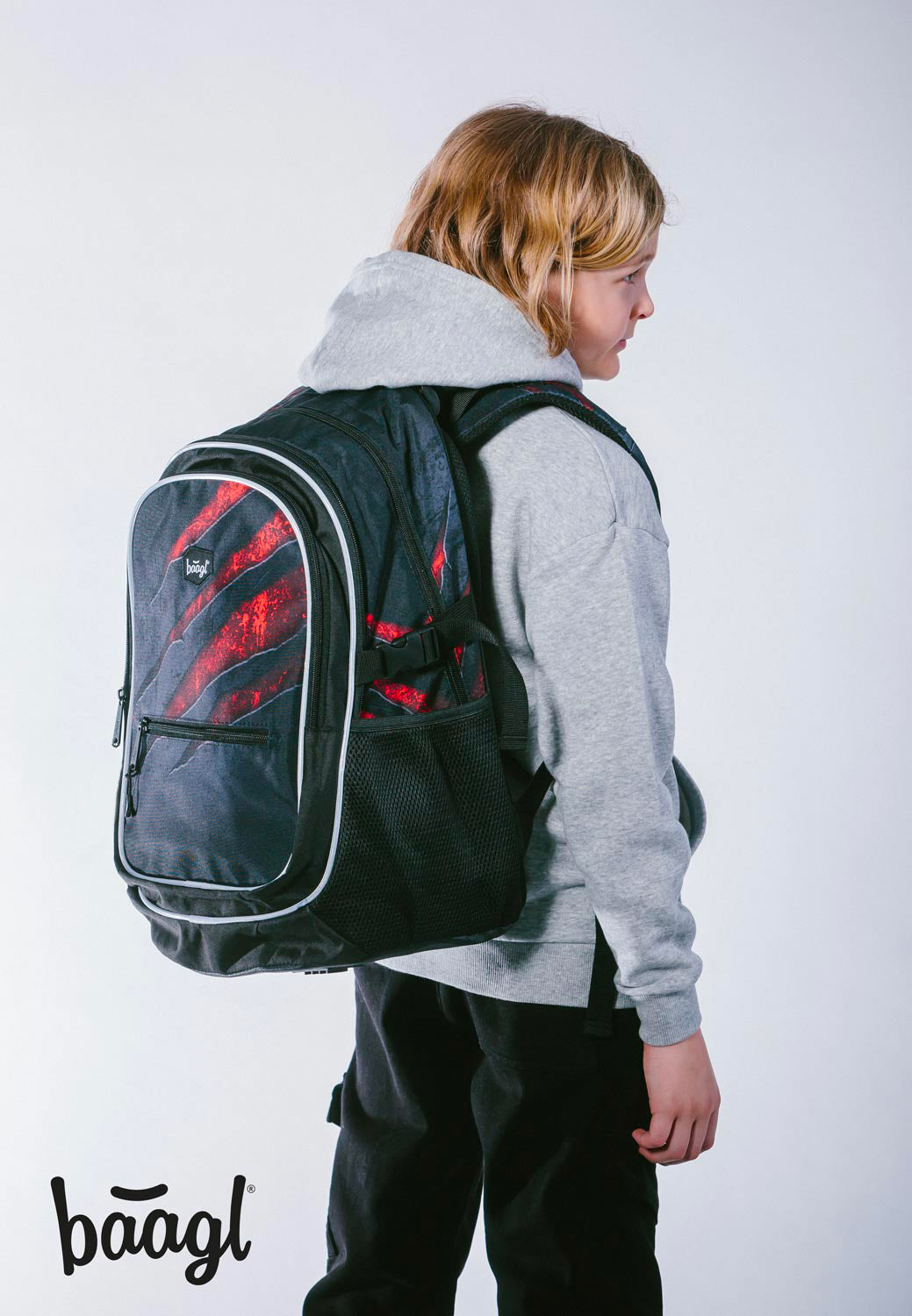 Core Lava Schulrucksack-Set 5tlg.: Schulrucksack, Federmäppchen, Turnbeutel, Bauchtasche, Laptophülle