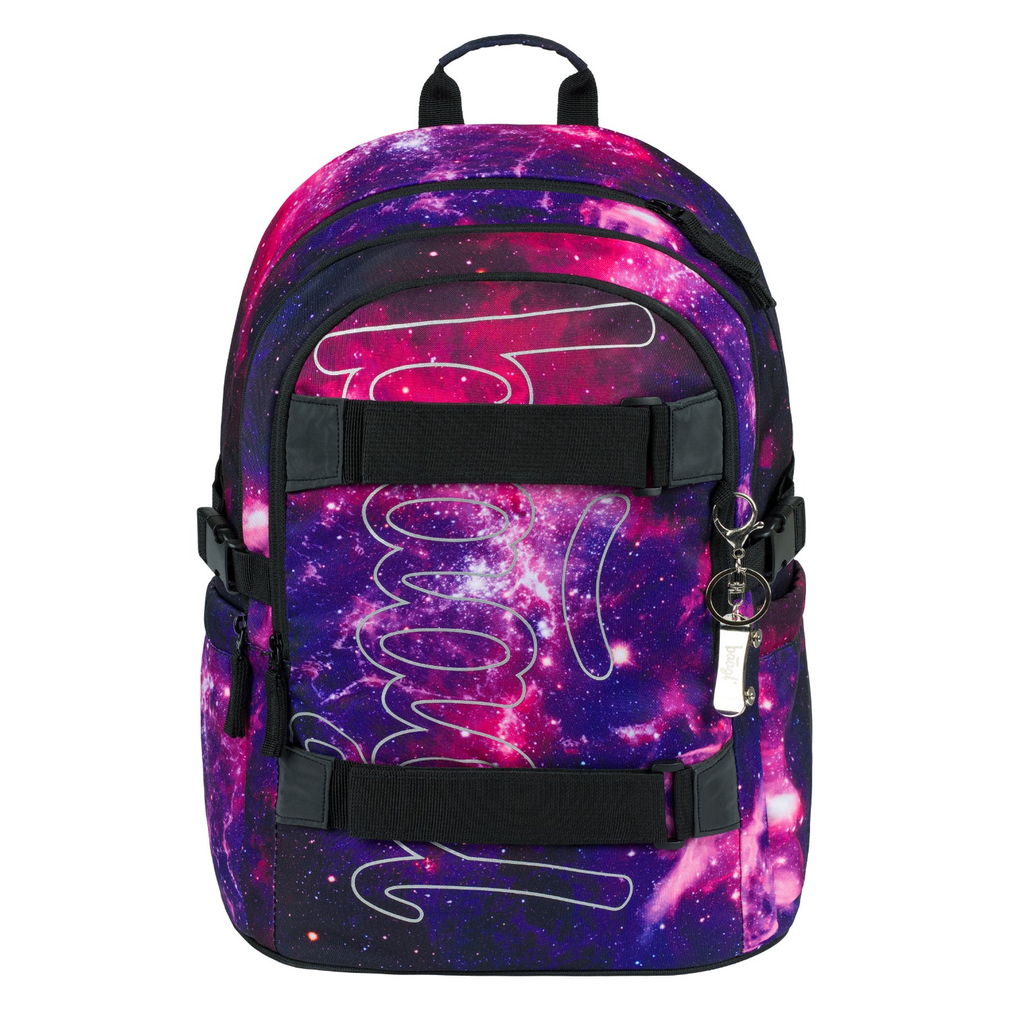 Skate Galaxy Schulrucksack-Set 5tlg.: Schulrucksack, Federmäppchen, Turnbeutel, Bauchtasche, Laptophülle