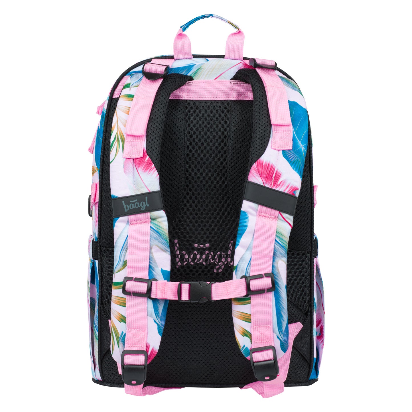 Skate Leafs Schulrucksack-Set 5tlg.: Schulrucksack, Federmäppchen, Turnbeutel, Bauchtasche, Laptophülle