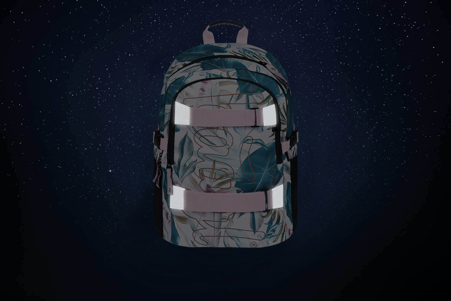 Skate Leafs Schulrucksack-Set 5tlg.: Schulrucksack, Federmäppchen, Turnbeutel, Bauchtasche, Laptophülle