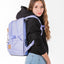 Skate Lilac Schulrucksack-Set 5tlg.: Schulrucksack, Federmäppchen, Turnbeutel, Bauchtasche, Laptophülle