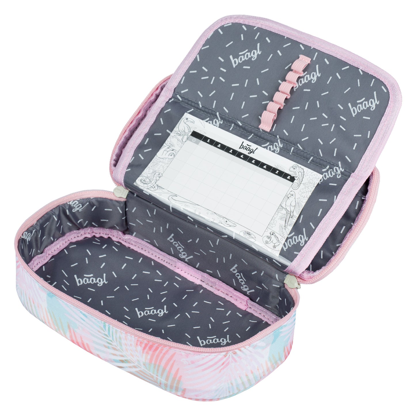 Skate Sunset Schulrucksack-Set 5tlg.: Schulrucksack, Federmäppchen, Turnbeutel, Bauchtasche, Laptophülle