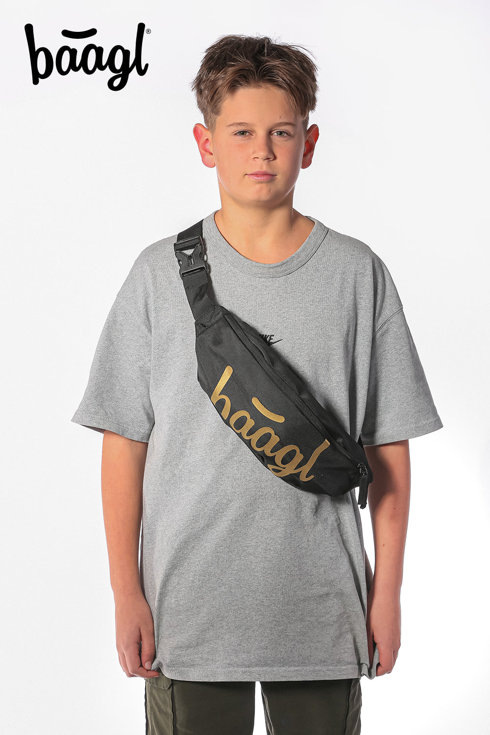 Skate Gold Schulrucksack-Set 5tlg.: Schulrucksack, Federmäppchen, Turnbeutel, Bauchtasche, Laptophülle