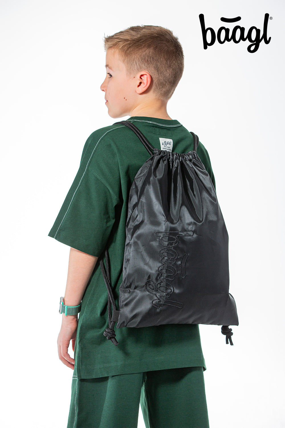 Skate Darkness Schulrucksack-Set 5tlg.: Schulrucksack, Federmäppchen, Turnbeutel, Bauchtasche, Laptophülle