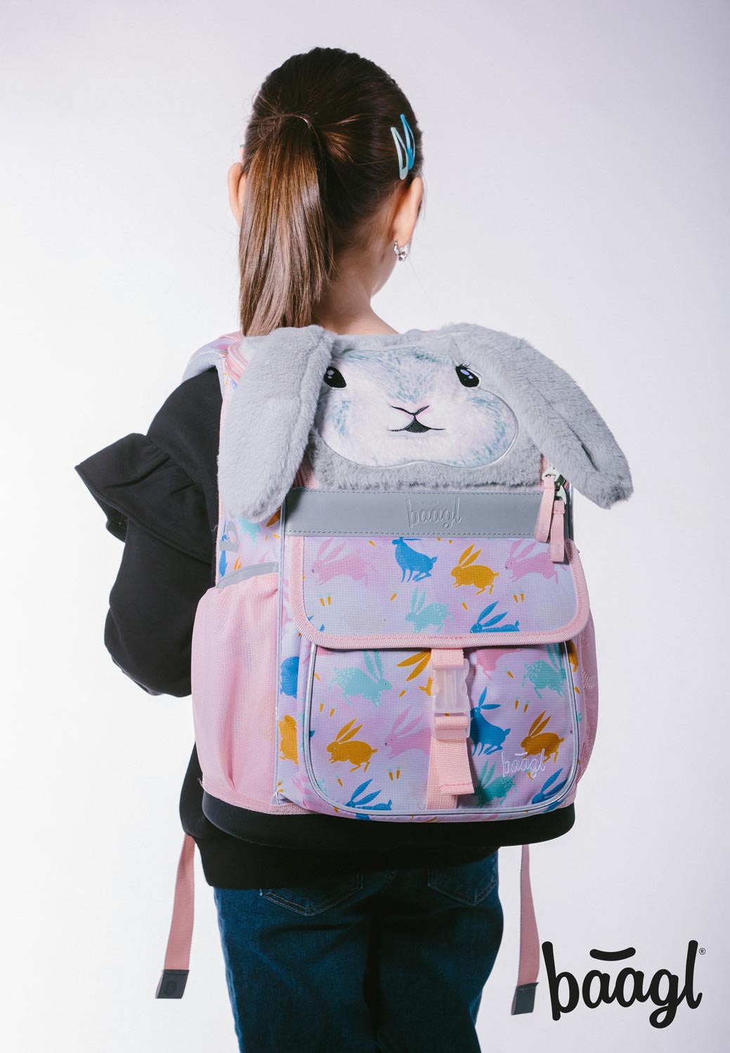 Zippy Hase Schulranzen-Set 5tlg.: Schulranzen, Federmäppchen, Turnbeutel, Schürze, Brustbeutel
