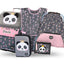 Zippy Panda Schulranzen-Set 5tlg.: Schulranzen, Federmäppchen, Turnbeutel, Schürze, Brustbeutel