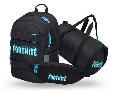 Skate Fortnite Blue Schulrucksack-Set 3tlg