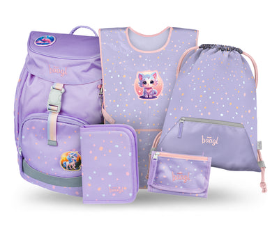 Airy Lieblingstiere Schulrucksack-Set 5tlg.: Schulrucksack, Federmäppchen, Turnbeutel, Schürze, Brustbeutel