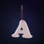 Reflektierender Anhänger Buchstabe A