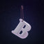 Reflektierender Anhänger Buchstabe B