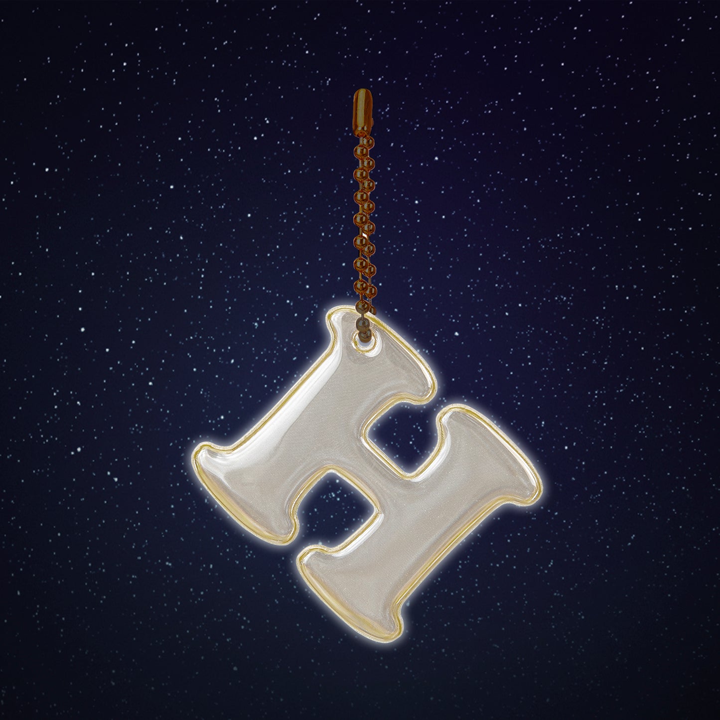 Reflektierender Anhänger Buchstabe H