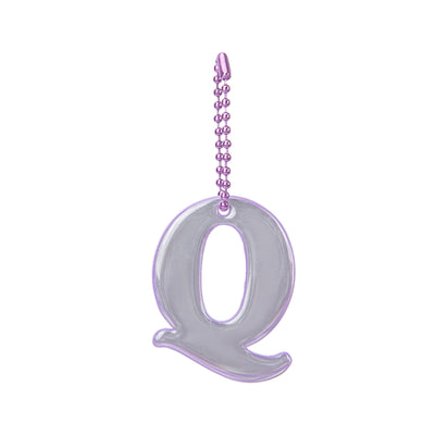 Reflektierender Anhänger Buchstabe Q