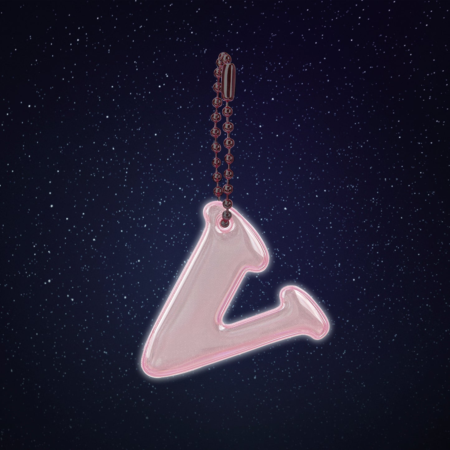 Reflektierender Anhänger Buchstabe V