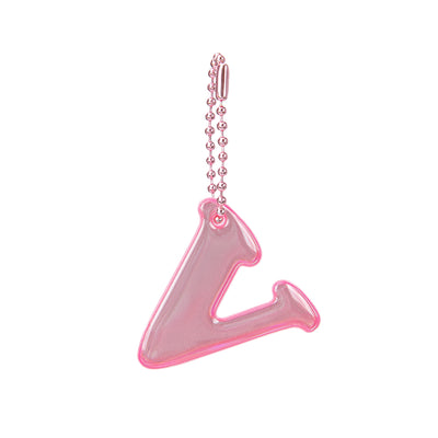 Reflektierender Anhänger Buchstabe V