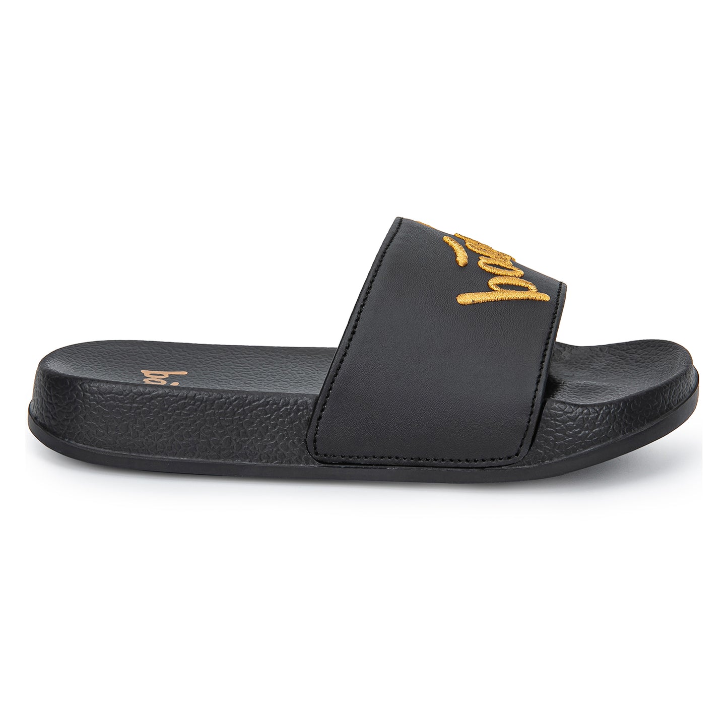 Pantoffeln Logo Gold Größe 38