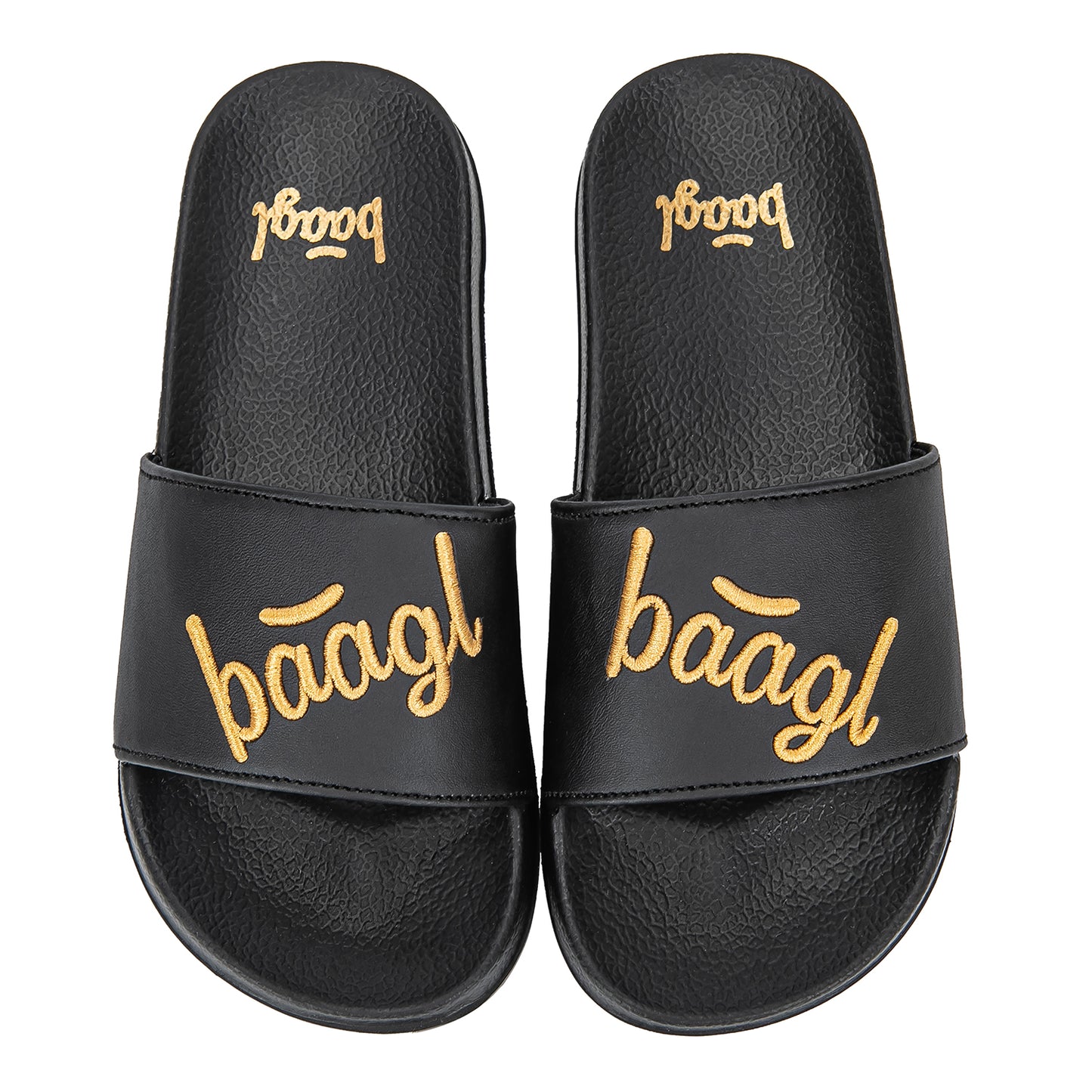 Pantoffeln Logo Gold Größe 39