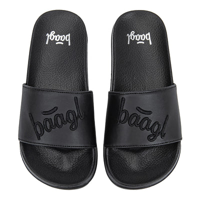 Pantoffeln Logo Black Größe 28
