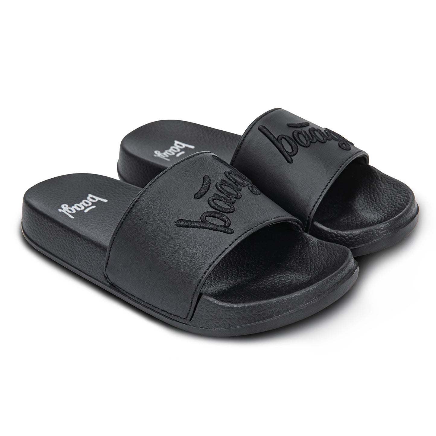 Pantoffeln Logo Black Größe 34