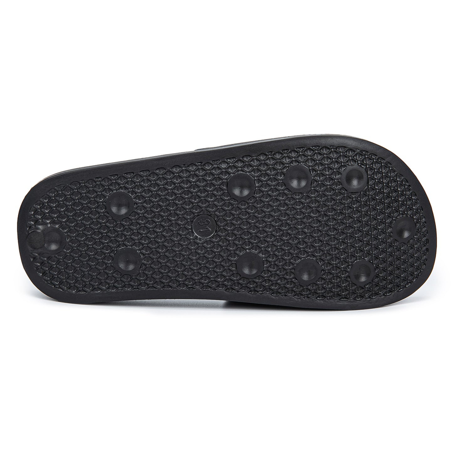 Pantoffeln Logo Black Größe 42