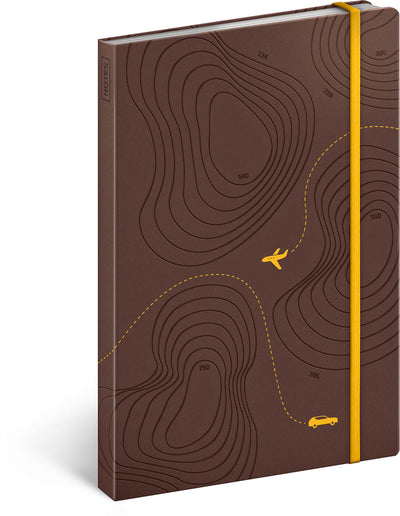 Reise-Notizbuch, liniert, 13 x 21 cm