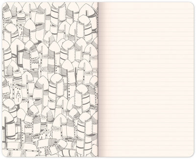 Ausmal-Notizbuch, liniert, 13 x 21 cm