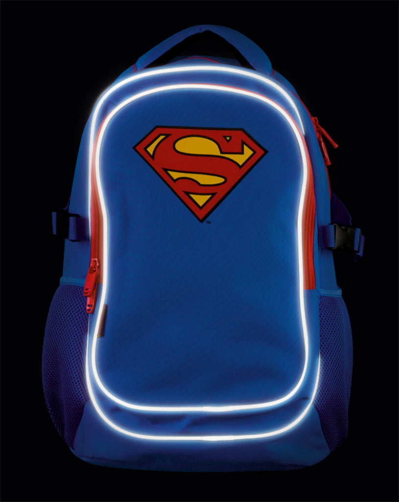 Schulrucksack mit Poncho Superman ORIGINAL