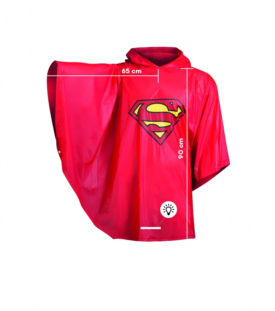 Schulrucksack mit Poncho Superman ORIGINAL