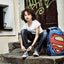 Schulrucksack mit Poncho Superman POP