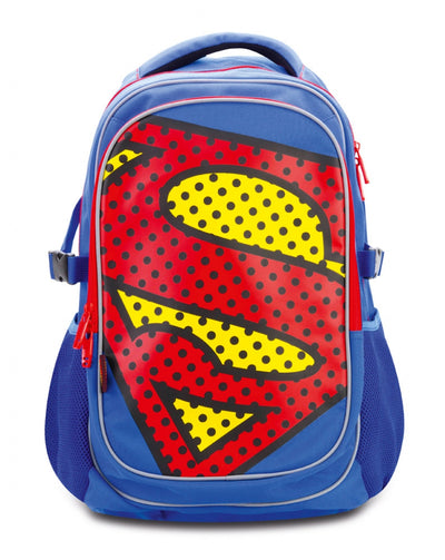 Schulrucksack mit Poncho Superman POP