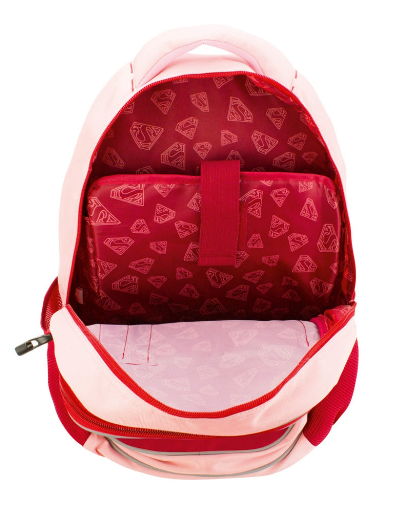 Schulrucksack mit Poncho Supergirl STAY CALM