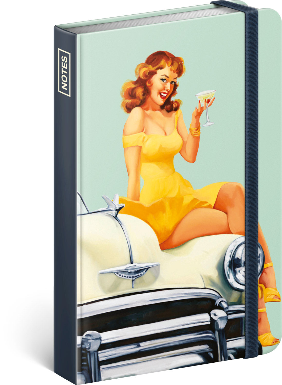 Notizbuch Pin-up Girls, liniert, 11 x 16 cm