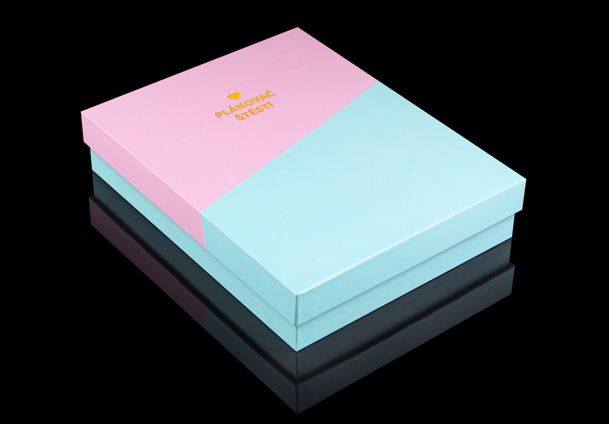 Tägliches undatiertes Tagebuch Glücksplaner in Geschenkbox