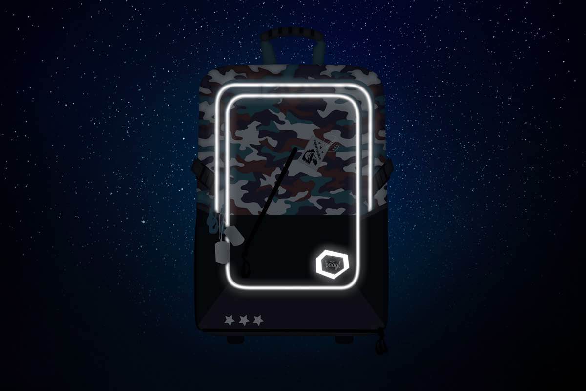 Schulrucksack Cubic Army