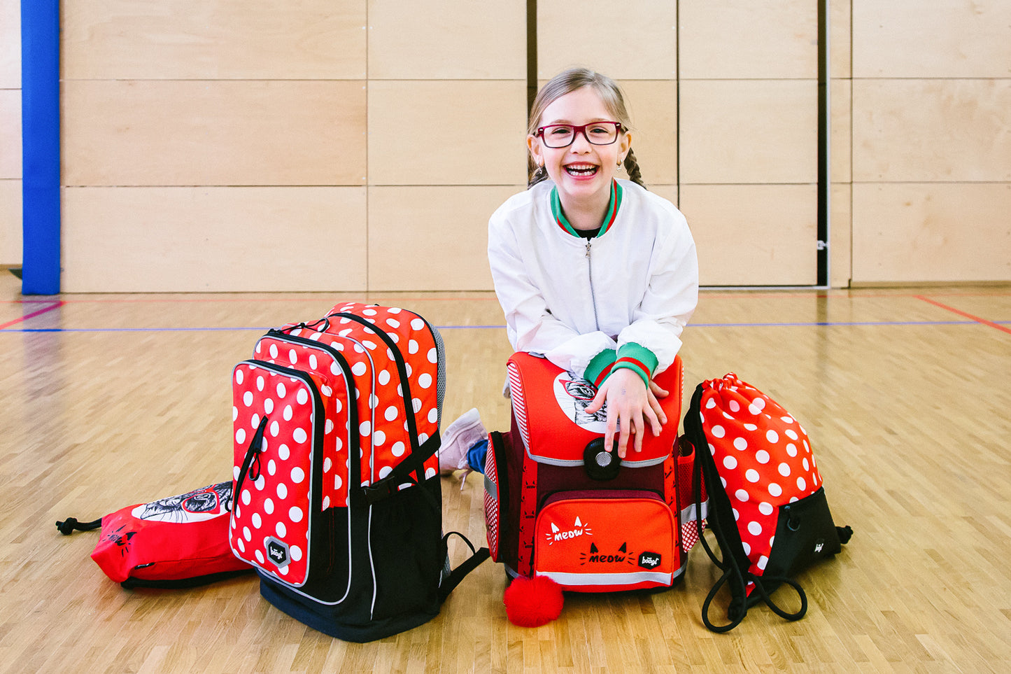 Schulrucksack Cubic Dots